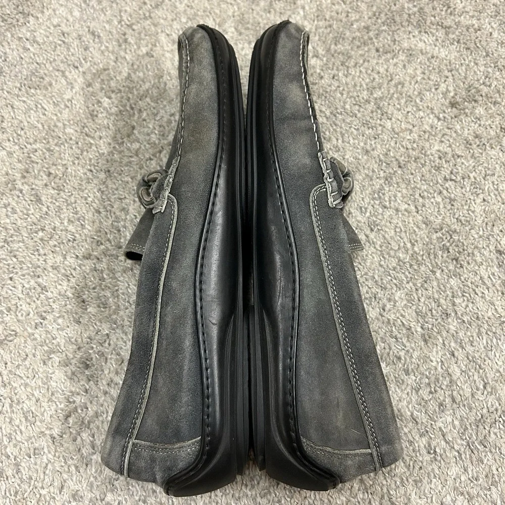 Donald J Pliner Horsebit Loafers Men's Size 13 Gray Edlyn Shoes Slip On Suede - Picture 6 of 13